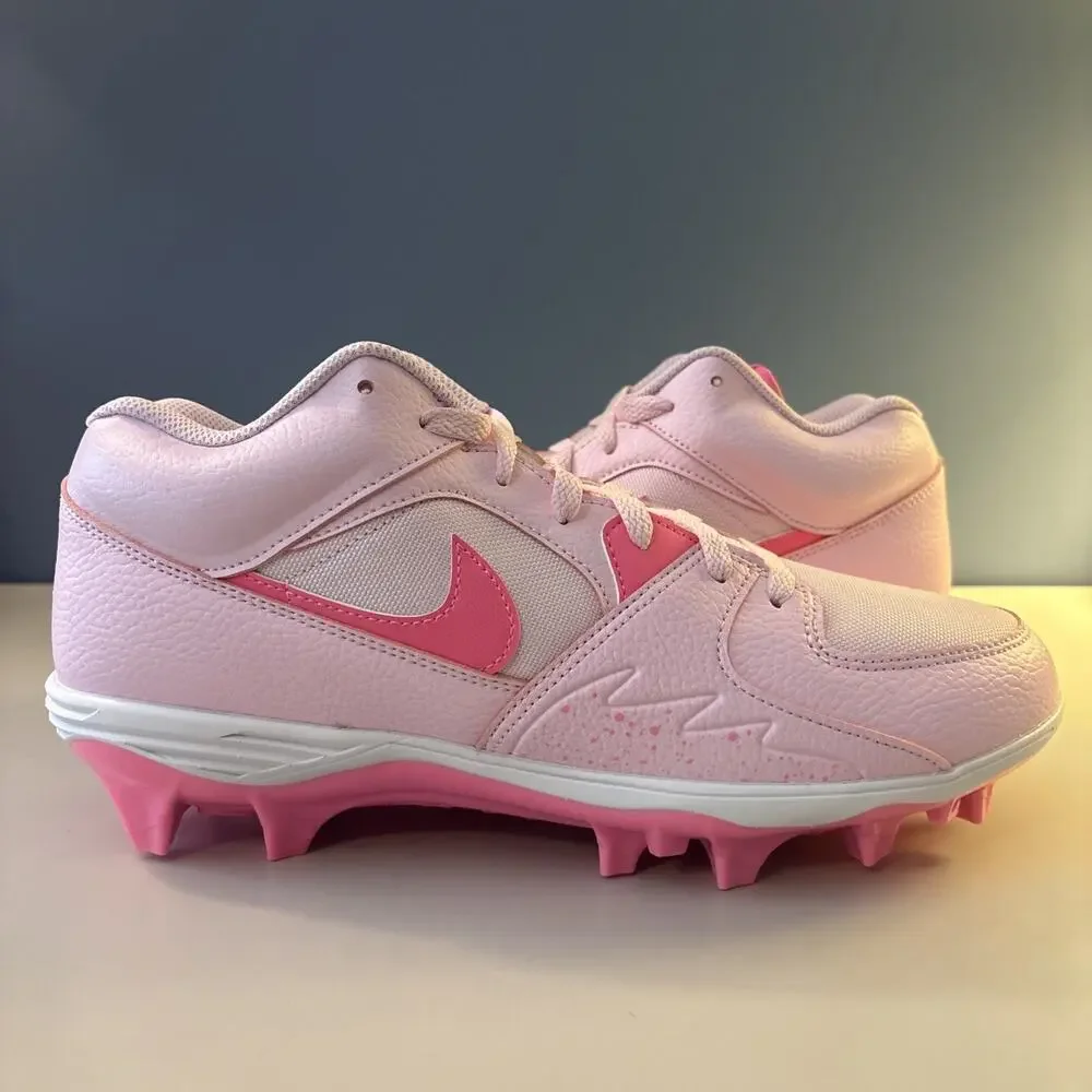 Nike Air Jordan Stadium 90 Low TD Cleats Pink Foam (HQ0210-600) Size 11M No Lid!